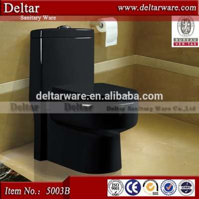 Waimaotong China one piece toilet / high quality black color wc / colorful toilet for South Africa